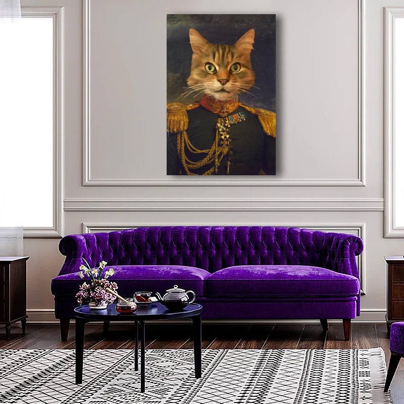 The Admiral Pet - Custom Pet Portrait